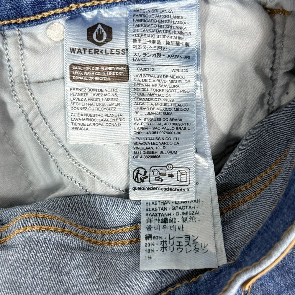 Levi's‎ 314 Shaping Straight Women's Jeans W29 L32 Blue Mid Rise Stretch Denim